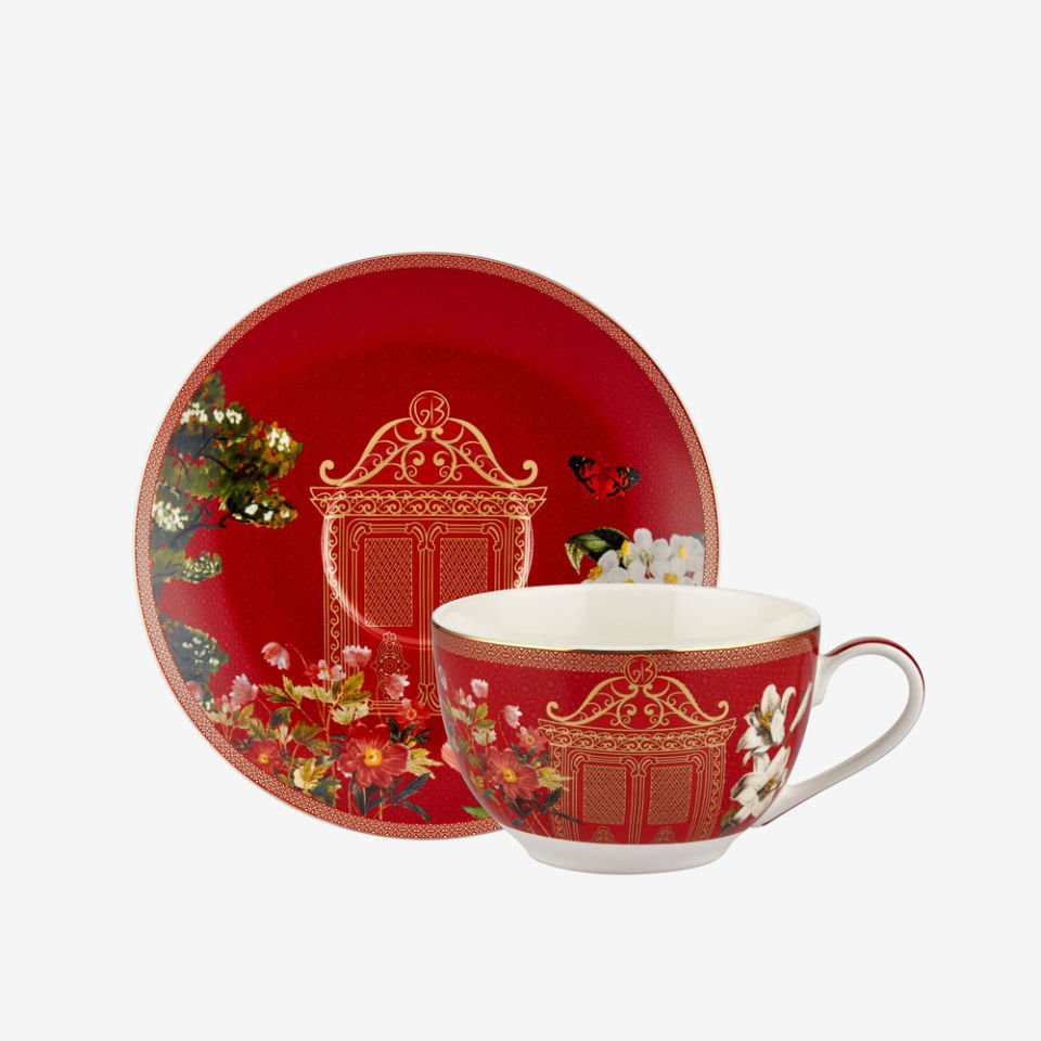 Mix Porselen Çay Fincan Seti 200 Ml Magic Garden Collection by Chiara Alessi