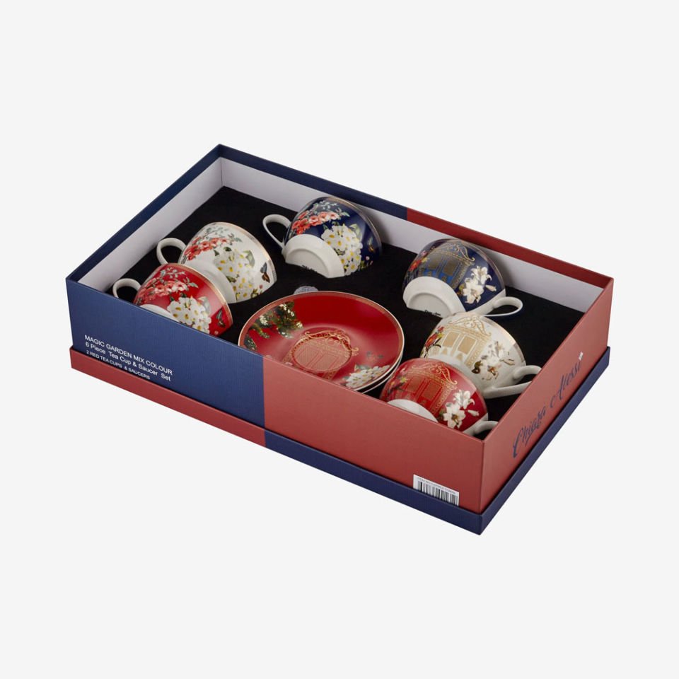 Mix Porselen Çay Fincan Seti 200 Ml Magic Garden Collection by Chiara Alessi