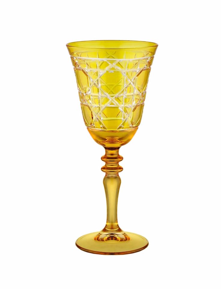 Sarı Cam Kadeh 270 Ml Gloria Collection by Chiara Alessi