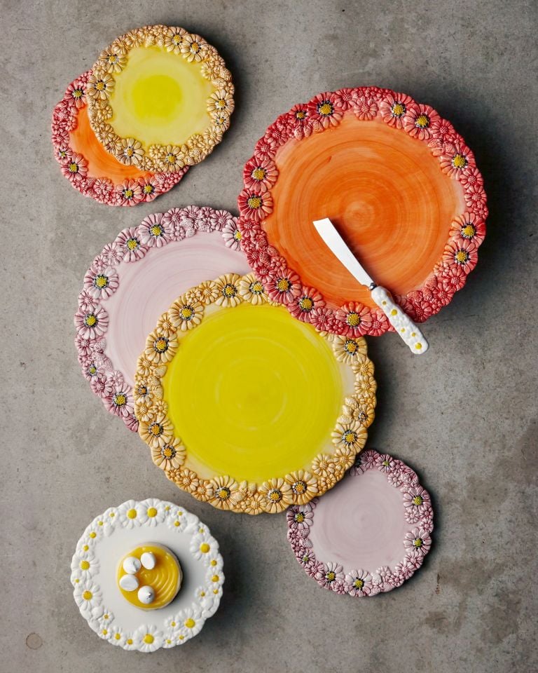 Kırmızı Seramik Kek Bıçağı Camomilla Collection by Edelweiss Italy