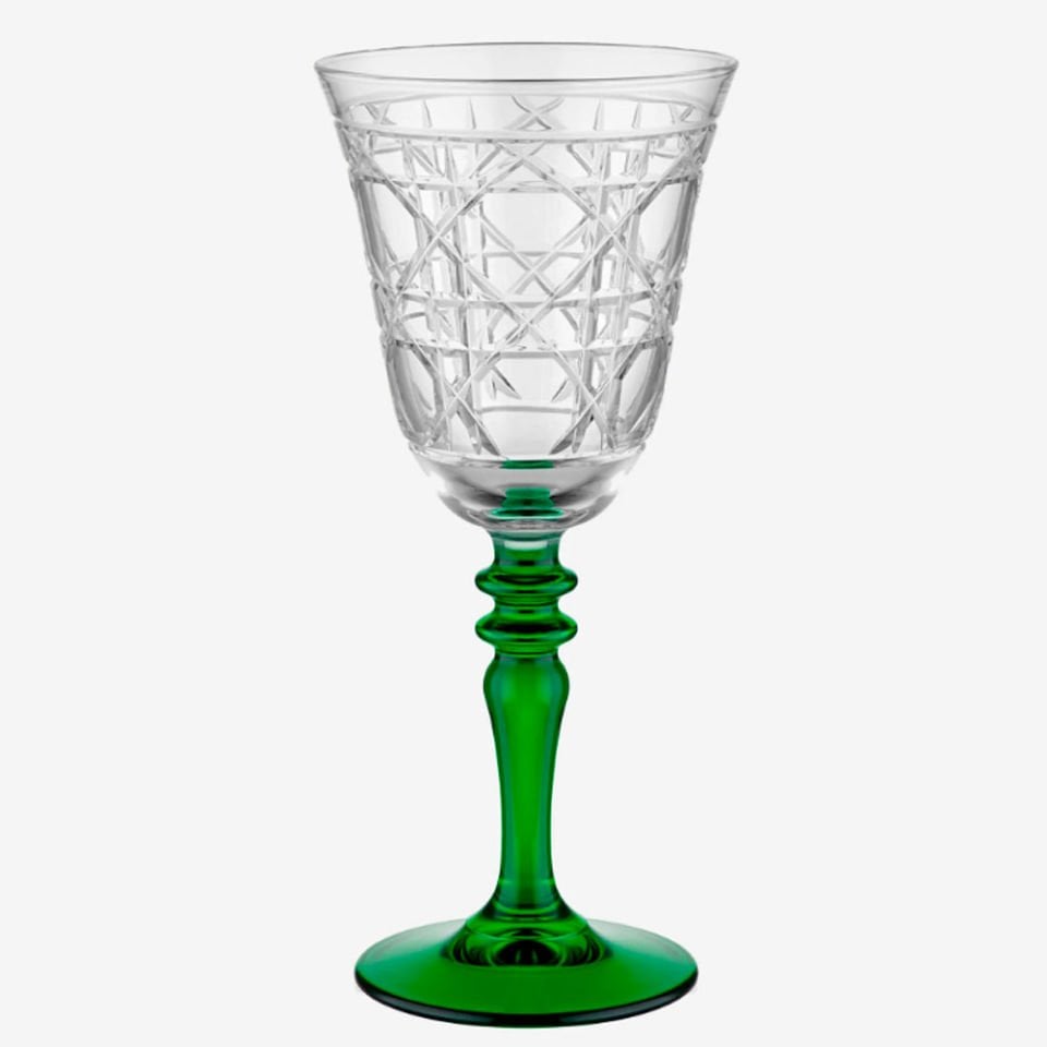Yeşil Cam Kadeh 270 Ml Gloria Collection by Chiara Alessi