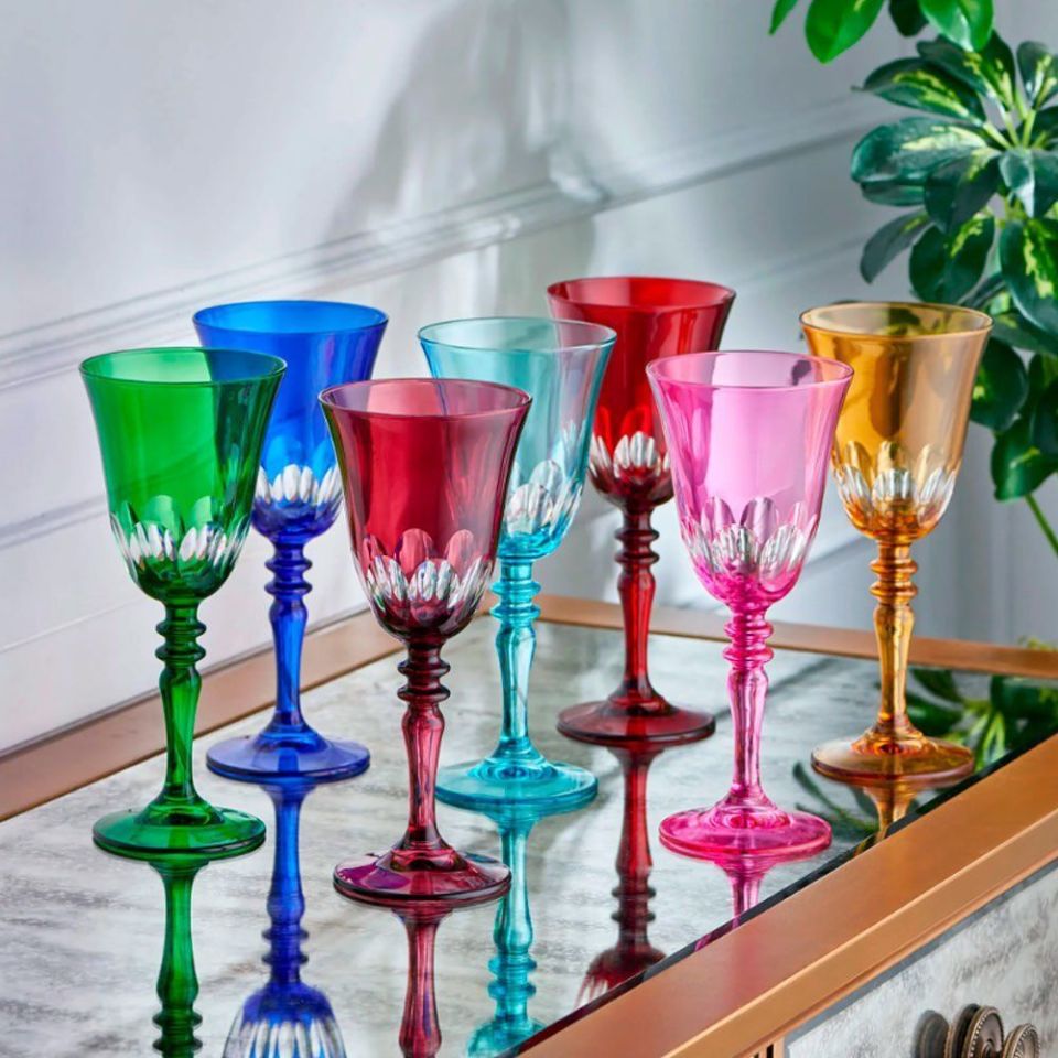 Kırmızı Cam Kadeh 270 Ml Nora Collection by Chiara Alessi