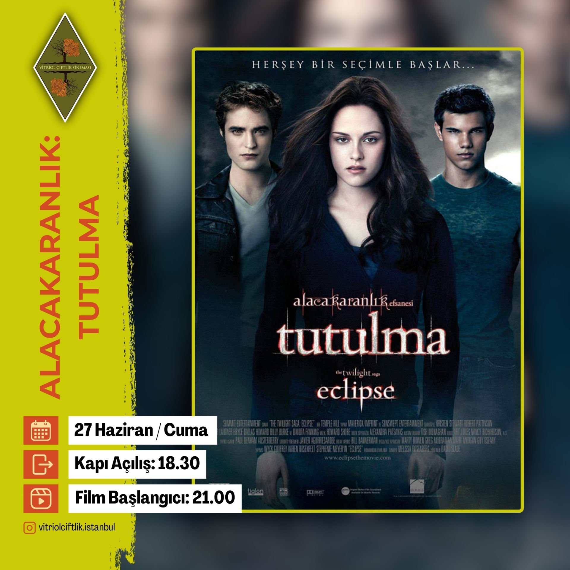 Alacakaranlık Tutulma  (Etkinlik 27 Haziran  Cuma)
