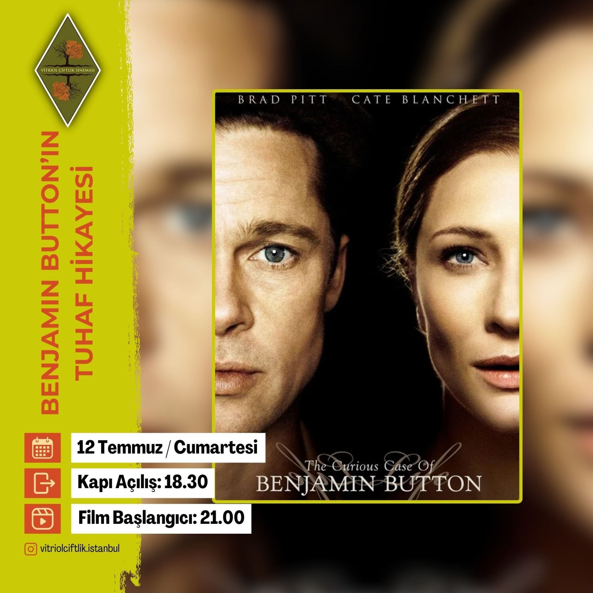 Benjamin Button (Etkinlik 12 Temmuz  Cumartesi)