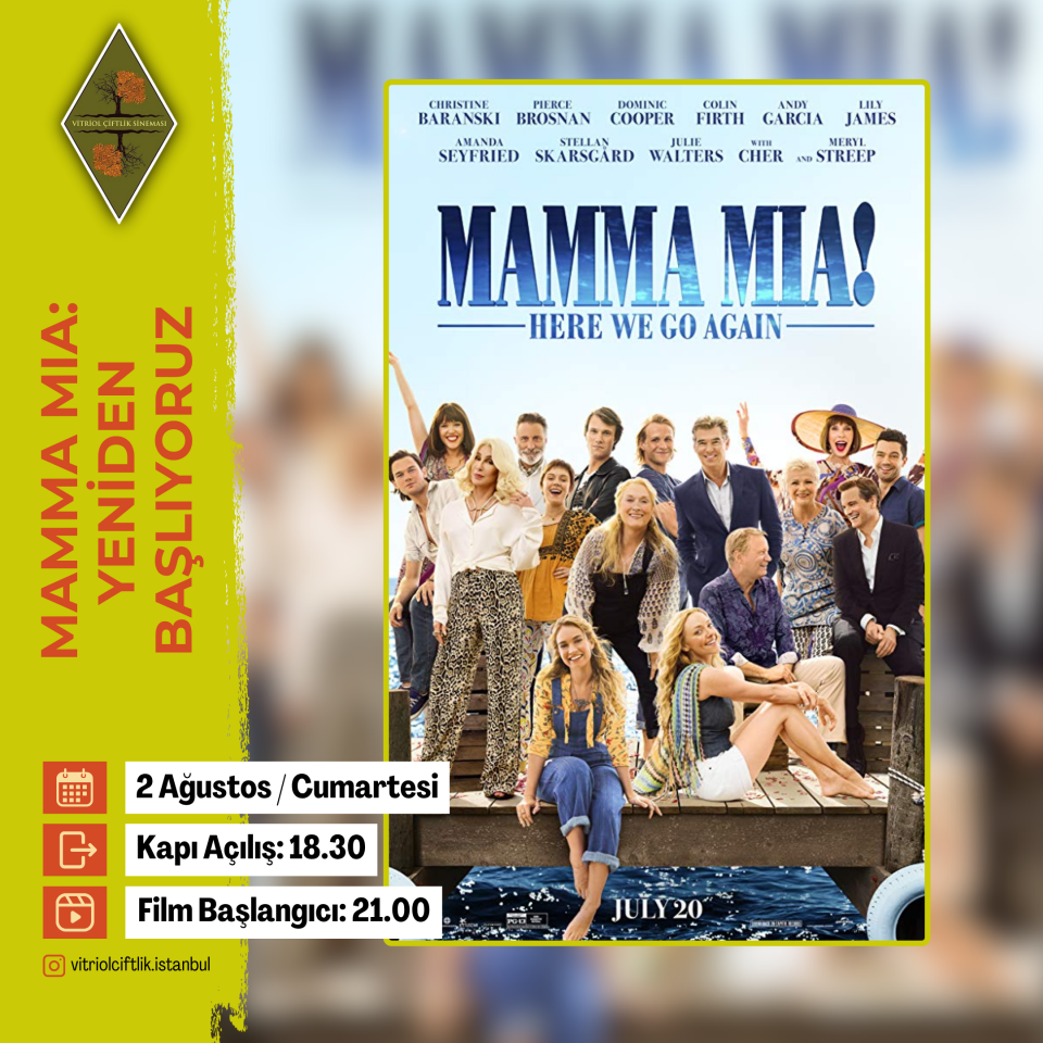 2 Ağustos Cumartesi Mamma Mia! Yeniden Başlıyoruz (Etkinlik)