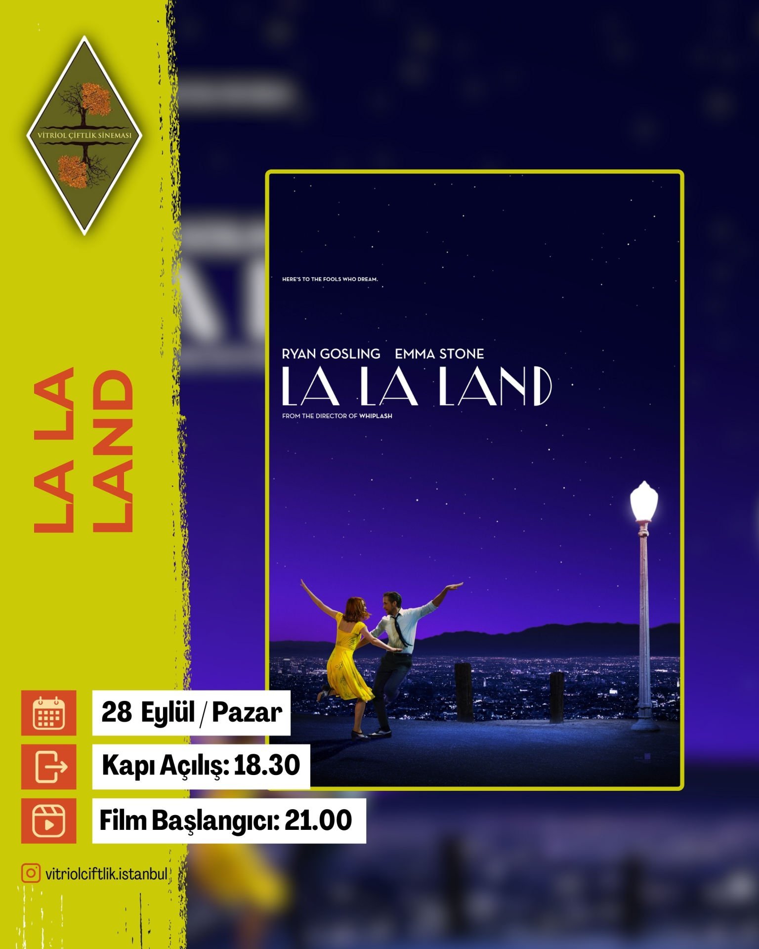 28 Eylül Pazar La La Land (Etkinlik)