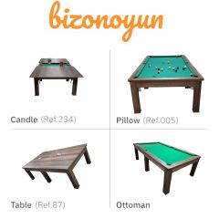 (8 Feet) Yemek,Bilardo ve Pinpon Masasıdır (260/142/80 CM)