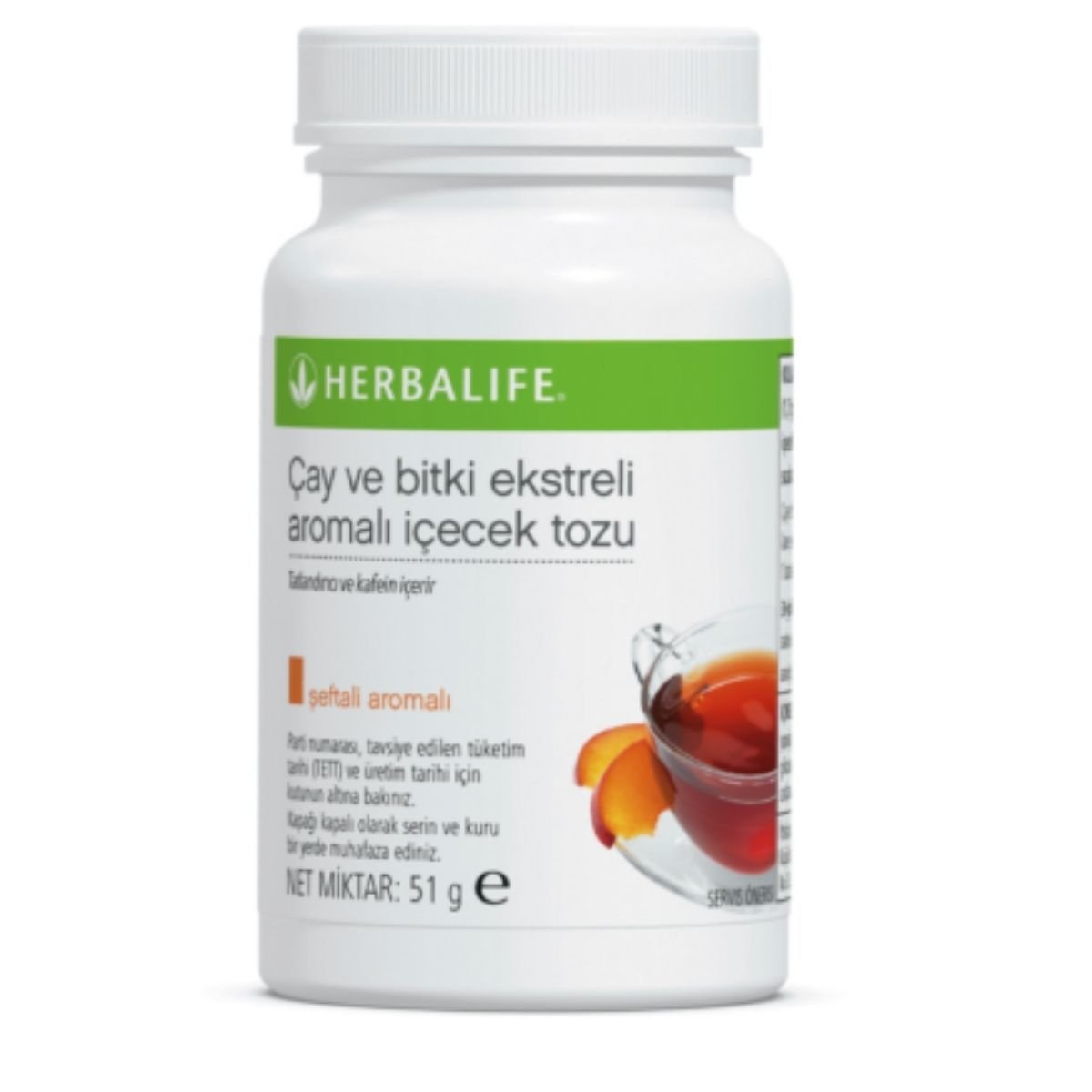 Herbalife Şeftali Aromalı Konsantre Çay 51 gr