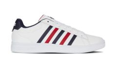 K-Swiss COURT TIEBREAK II~WHT/PEACOT/SMBA RED Erkek Tenis Ayakkabısı
