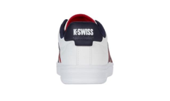 K-Swiss COURT TIEBREAK II~WHT/PEACOT/SMBA RED Erkek Tenis Ayakkabısı