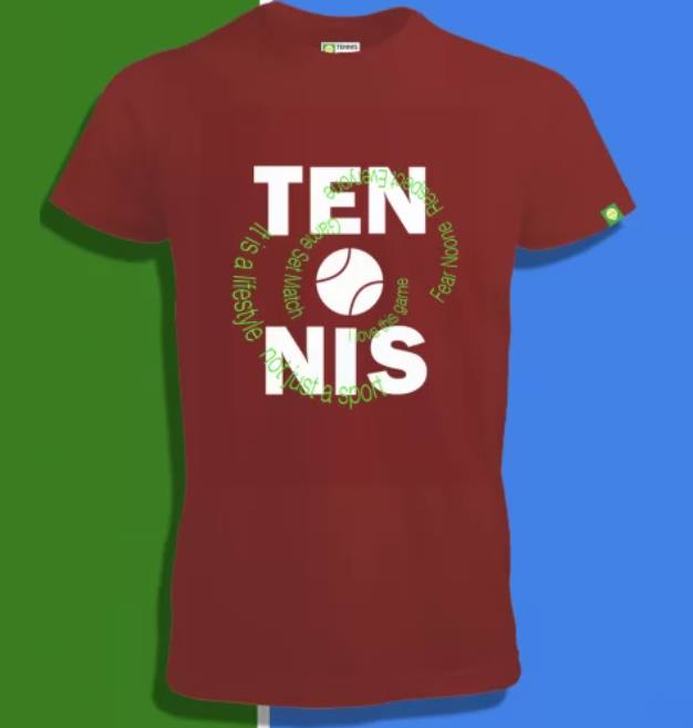 Tenis T-shirt TENNIS ON FIRE