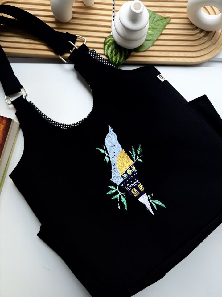 Siyah Mescd-i Aksa Omuz Çantası