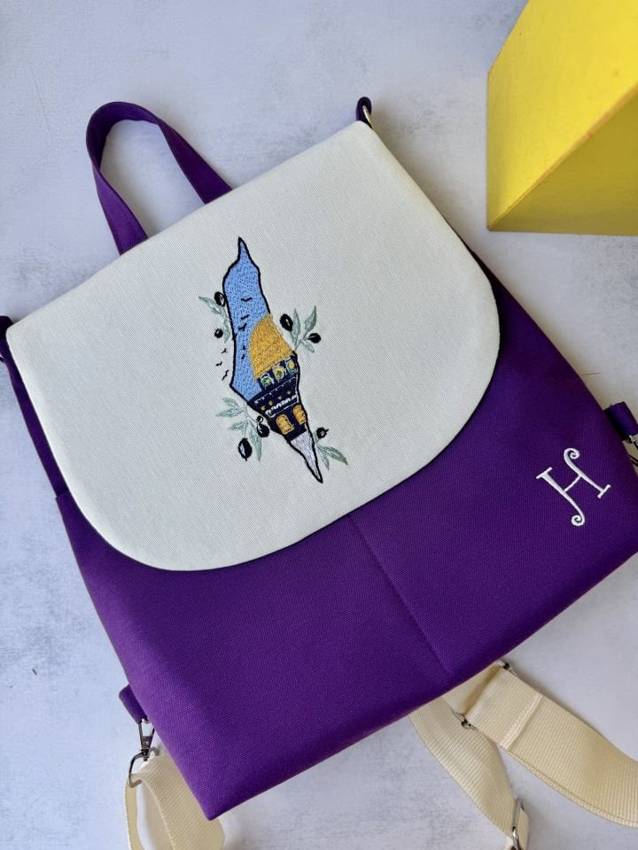 Mor Mescid-i Aksa Sırt Çantası