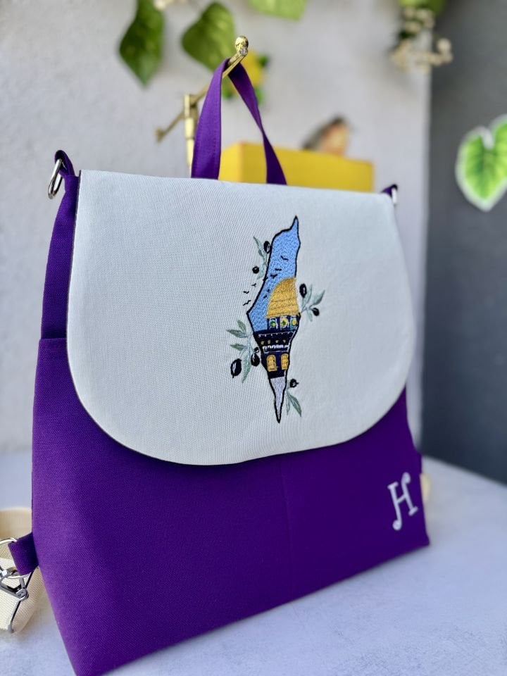 Mor Mescid-i Aksa Sırt Çantası