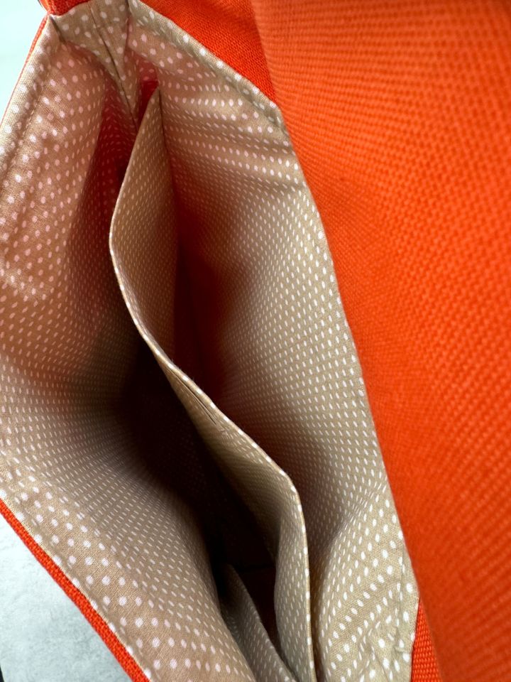 Turuncu Bisiklet Nakışlı Sırt Çantası