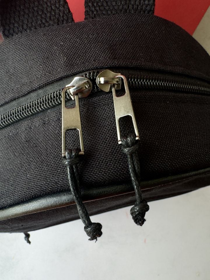 Rose Serisi Siyah Bisiklet Nakışlı Sırt Çantası