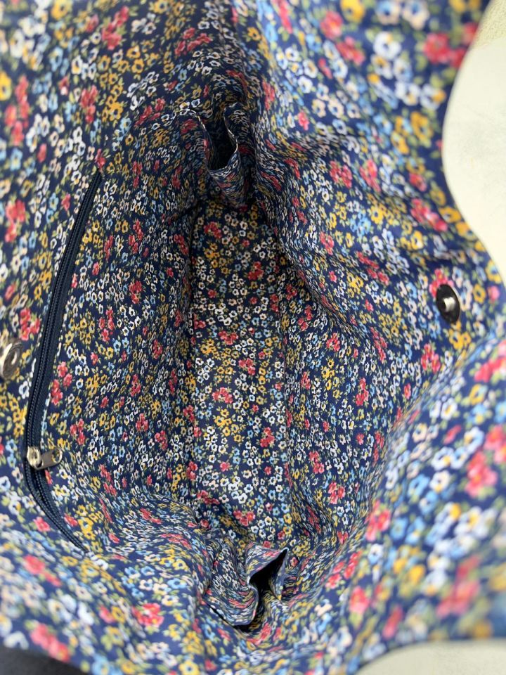 Lacivert Mescidi Aksa Omuz Çantası