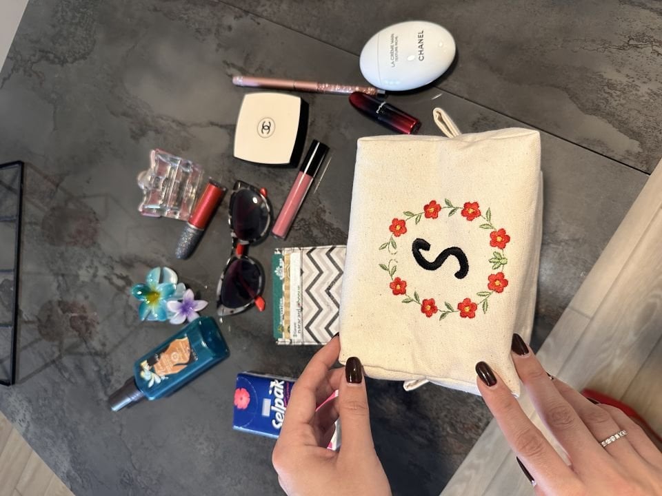 Krem S Harfli Makyaj Çantası