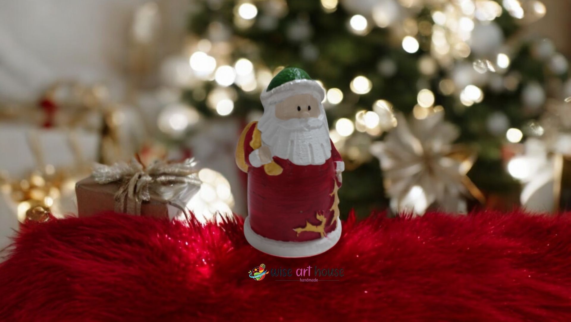 Noel Baba Figürlü Taş
