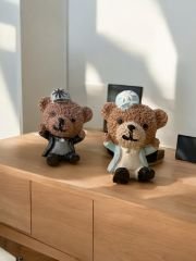 Şapkalı oturan teddy ayıcık biblo