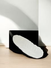 Yaprak desen tabak,sunumluk