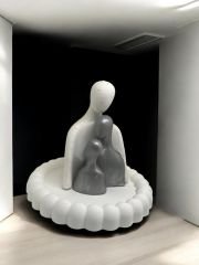 AİLE temalı 3'lü biblo ve tabak set