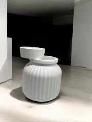 Çizgili silindir kapaklı kutu