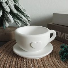 Kalpli fincan tabak seti 2'li