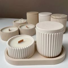 Mum kavanozu, mum kutusu, oval sunumluk