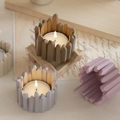 Küme mumluk mum tutucu