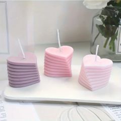 Döner kalp aşk mum