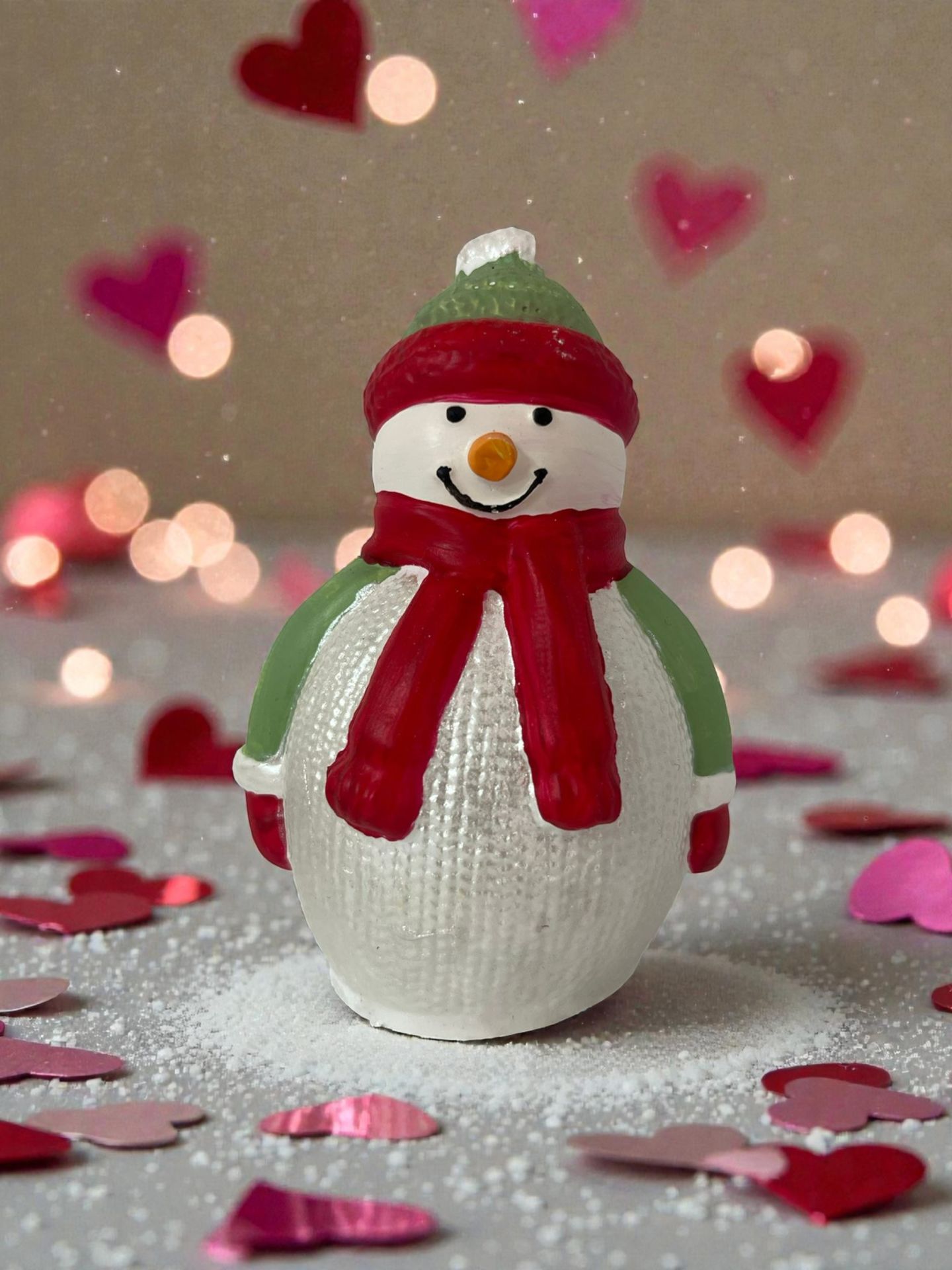 Yılbaşı Temalı Kardan Adam Biblo