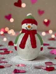 Yılbaşı Temalı Kardan Adam Biblo