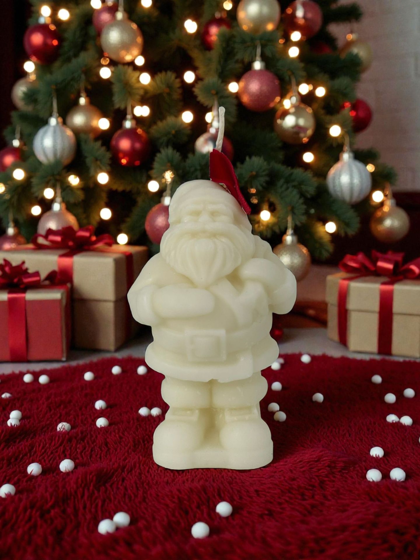 Yılbaşı Temalı Kokulu Kardan Adam Mum