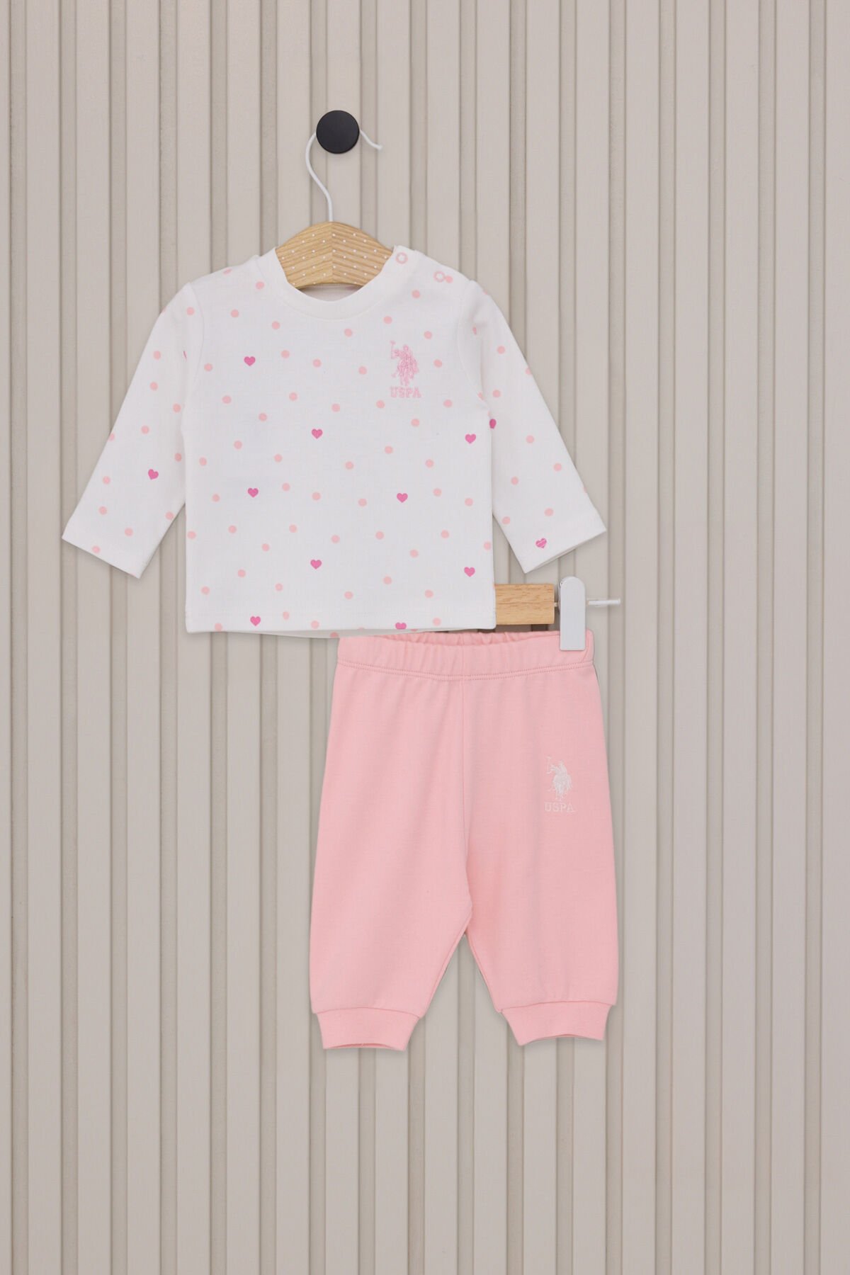 U.S. Polo Assn. Kız Bebek 2'li Takım