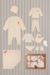 U.S. Polo Assn. Kız Bebek Hastane Çıkışı 10'lu Set