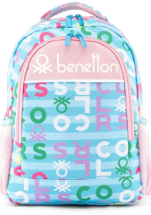 Benetton Çift Bölme Sırt Çantası