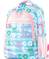Benetton Çift Bölme Sırt Çantası