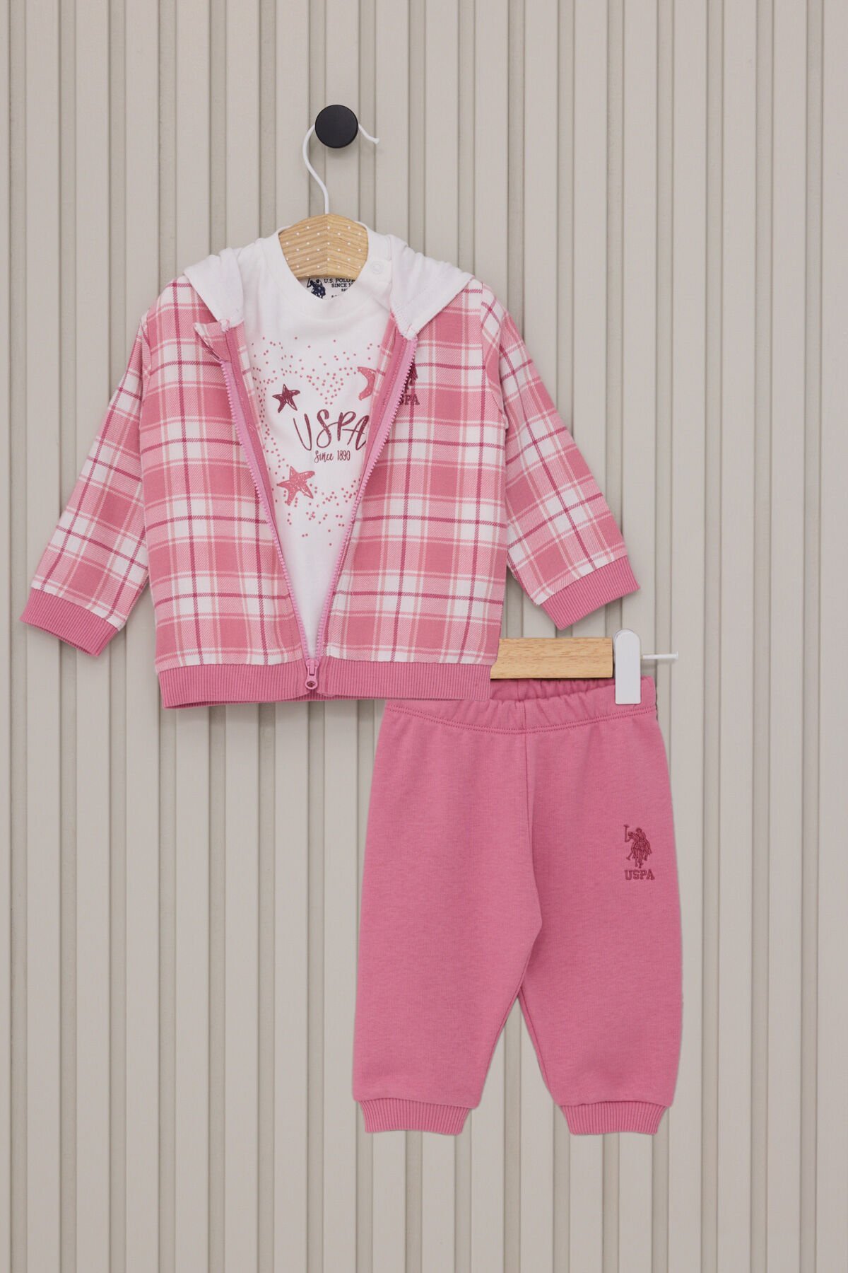U.S. Polo Assn. Kız Bebek 3'lü Takım