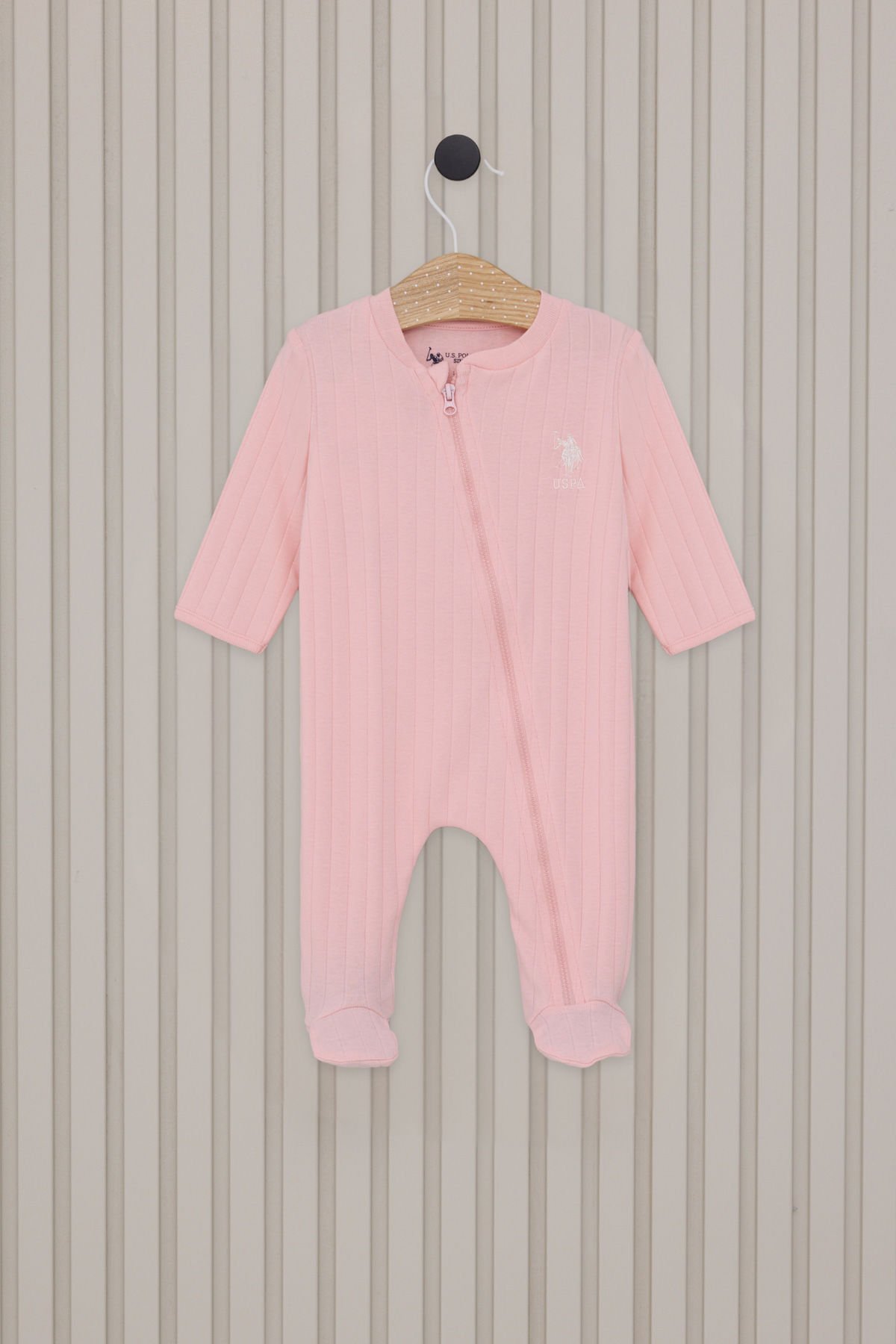 U.S. Polo Assn. Kız Bebek Patikli Tulum