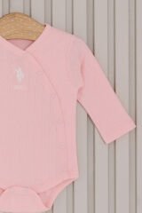 U.S. Polo Assn. Kız Bebek 4'lü Zıbın Seti