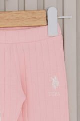 U.S. Polo Assn. Kız Bebek 4'lü Zıbın Seti