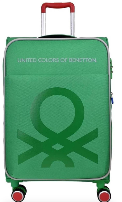 Benetton Trolley Orta Boy Yeşil Valiz