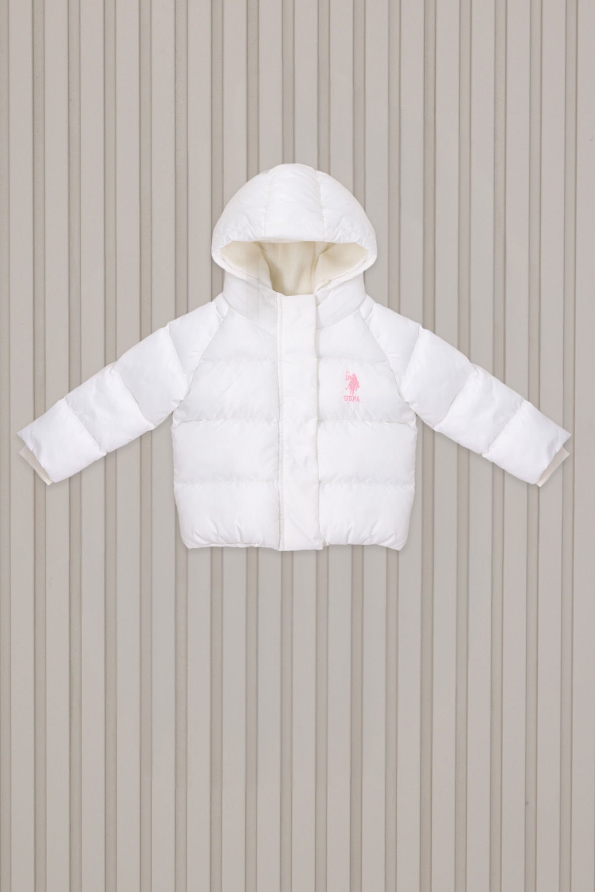 U.S. Polo Assn. Kız Bebek Mont Beyaz - 2-3 Yaş