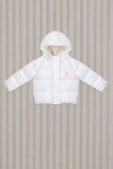 U.S. Polo Assn. Kız Bebek Mont Beyaz - 2-3 Yaş