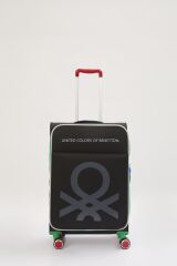 Benetton Trolley Kabin Boy  Siyah Valiz