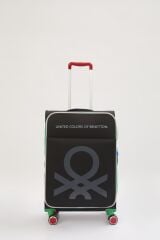 Benetton Trolley Kabin Boy  Siyah Valiz