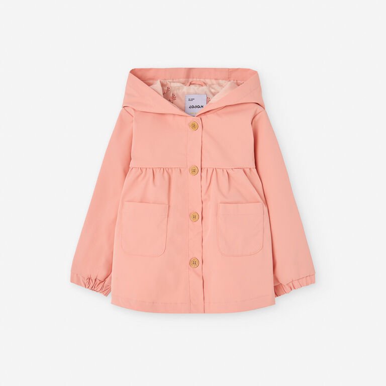 Losan Kids Pastel Somon Renk Yağmurluk