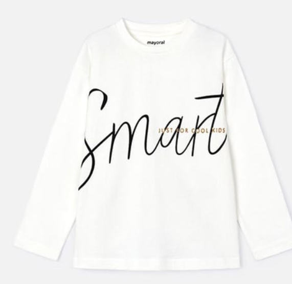 Mayoral Uzun Kol Tshirt 8 Yaş - Krem