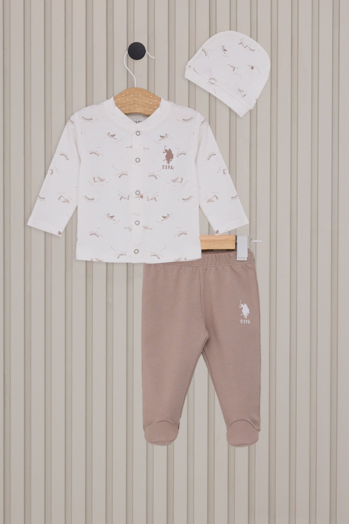 U.S. Polo Assn. Erkek Bebek Patikli 3'lü Takım